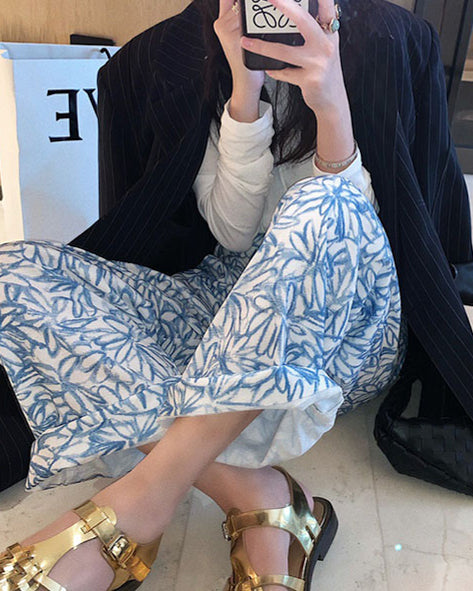 フレンチスタイル カジュアルパンツ