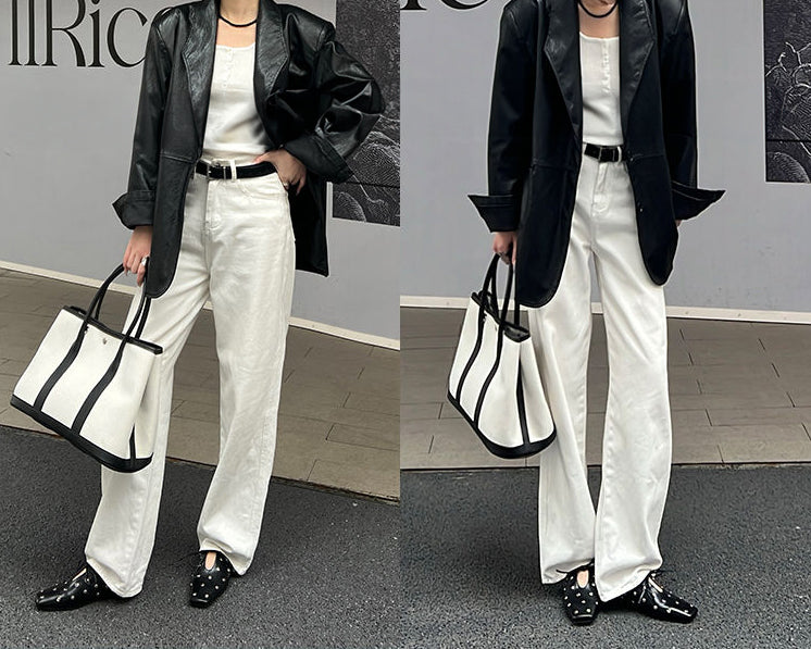 レトロリベット レースアップ シューズ〈3color〉
