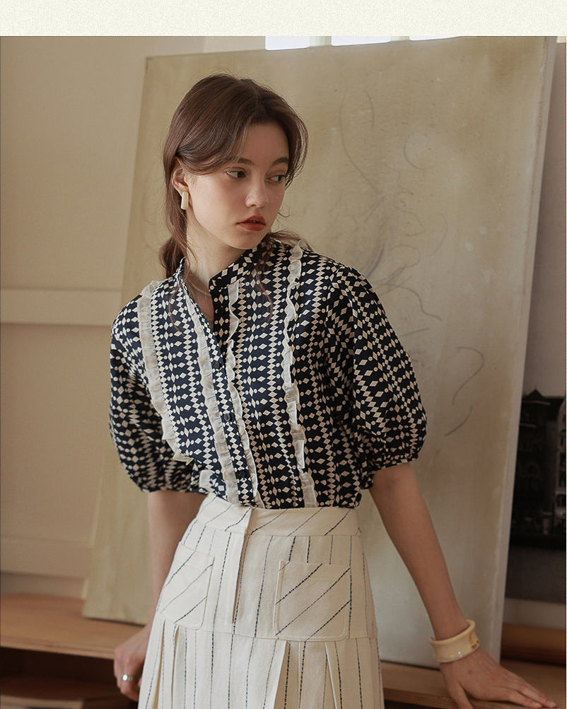 フォークロア・クラシカルブラウス