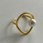 oval Pearl ring
