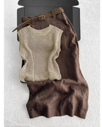 【セットアップ】〈summer knit〉スカートセット