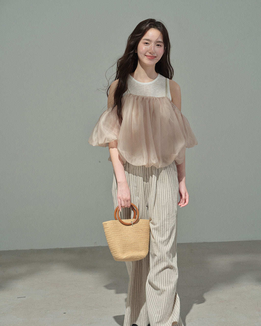 シフォンペタル・花びらトップス