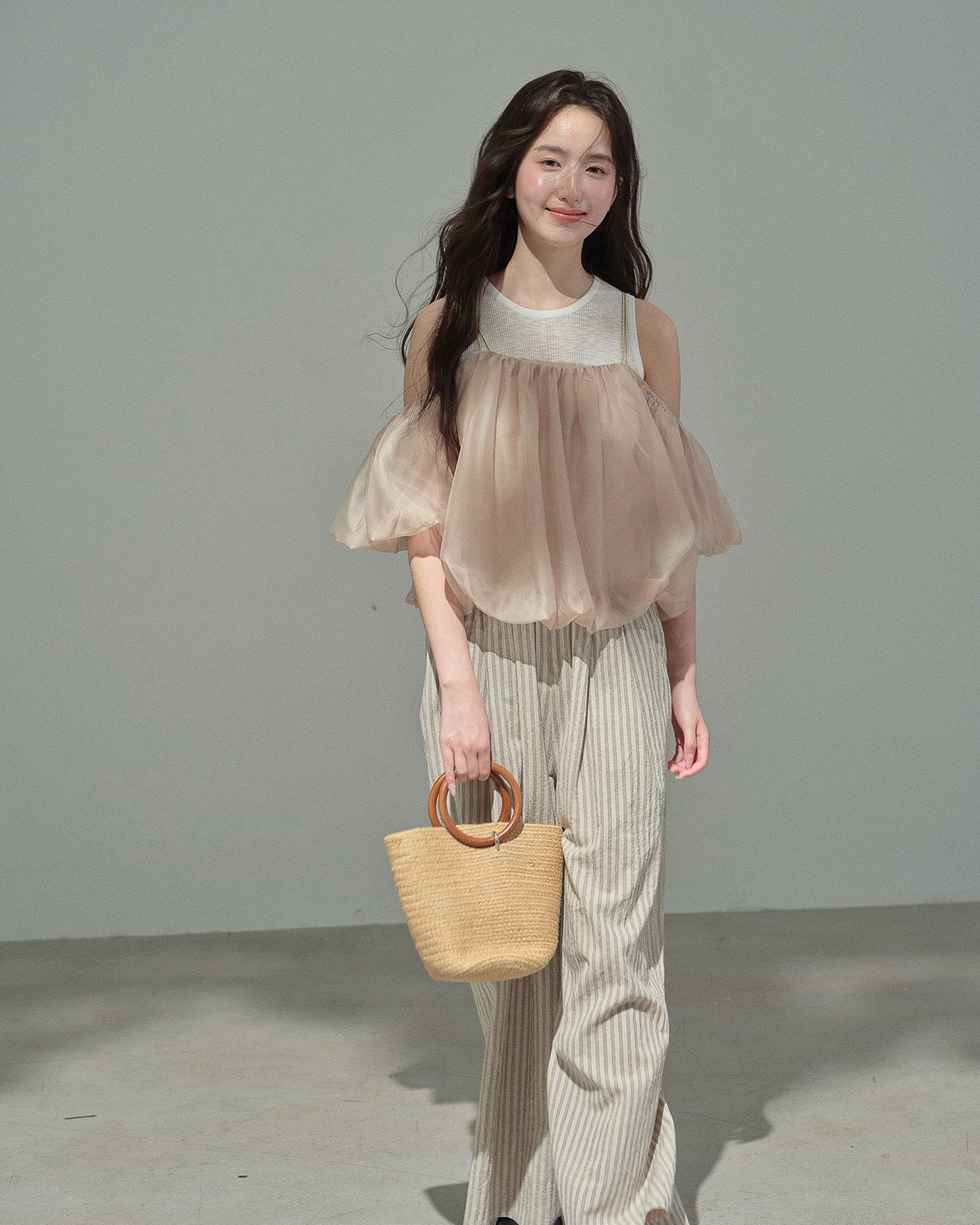 シフォンペタル・花びらトップス