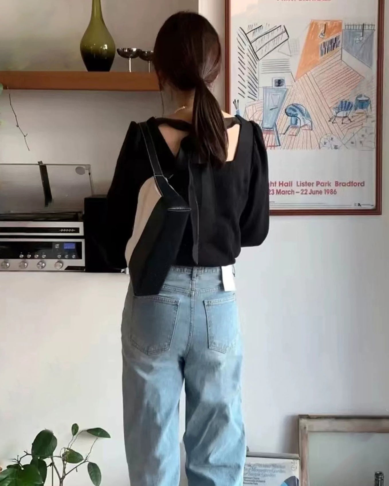 バックリボン ブラウス〈2color〉