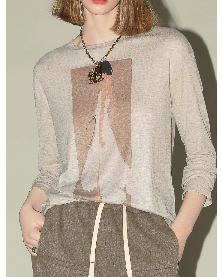 【COCOBELLA】プリントTee-MODE-