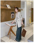 バイカラーレザージャケット