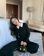 バイカラー ニットトップス