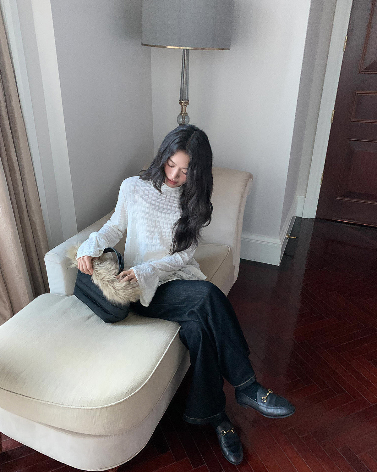 レースフレアー トップス