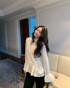 レースフレアー トップス