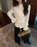 レースフレアー トップス