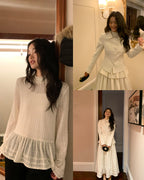 レースフレアー トップス