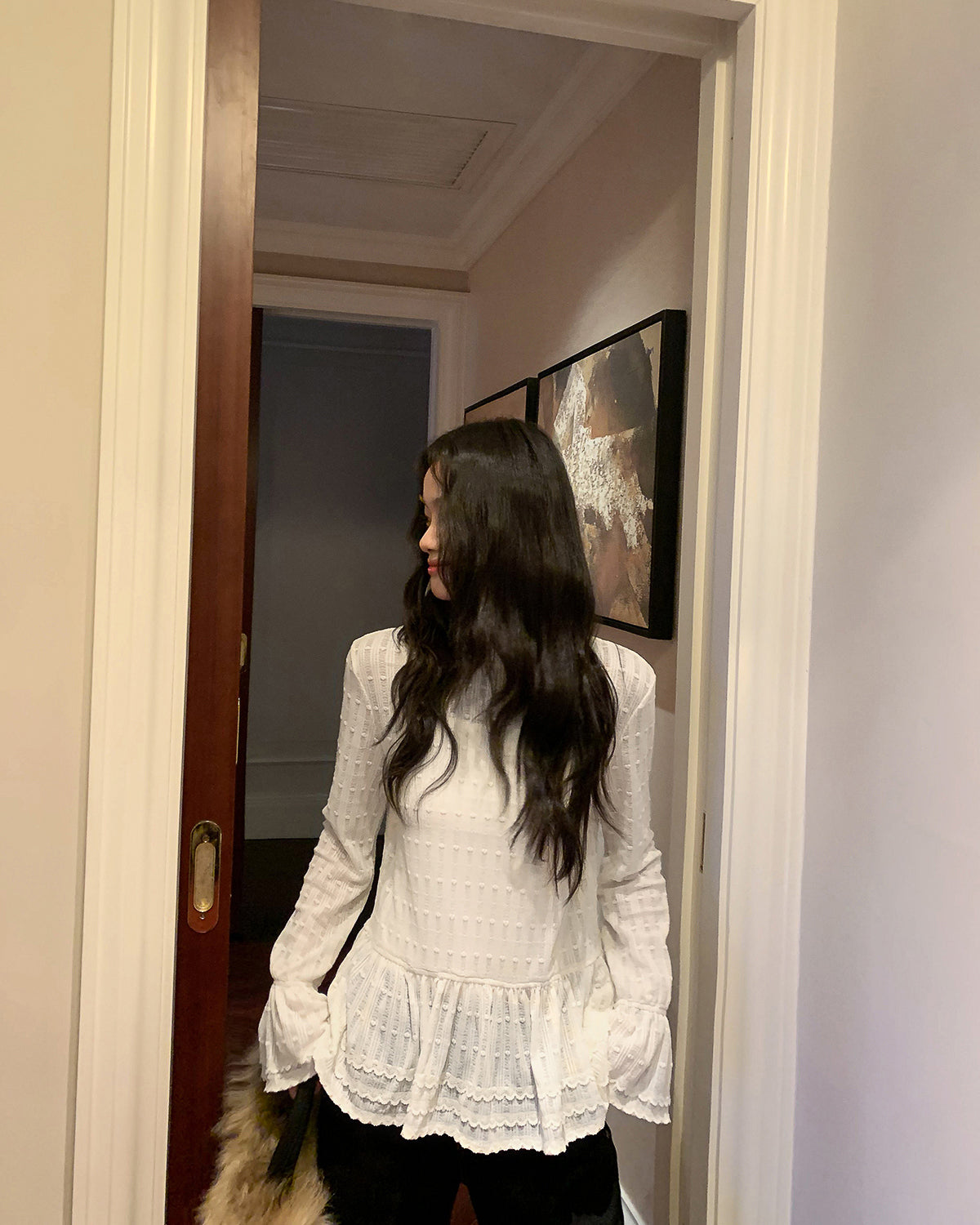 レースフレアー トップス