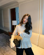 レースフレアー トップス