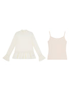 レースフレアー トップス