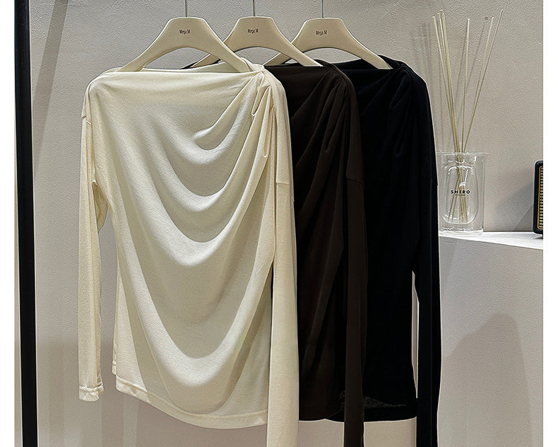 ドレープワンショル トップス