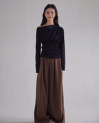 ドレープワンショル トップス