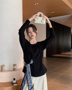 リボン付きプルオーバー〈２color〉