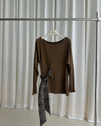 リボン付きプルオーバー〈２color〉