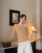 ワンショルダートップス