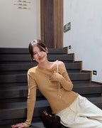 ワンショルダートップス