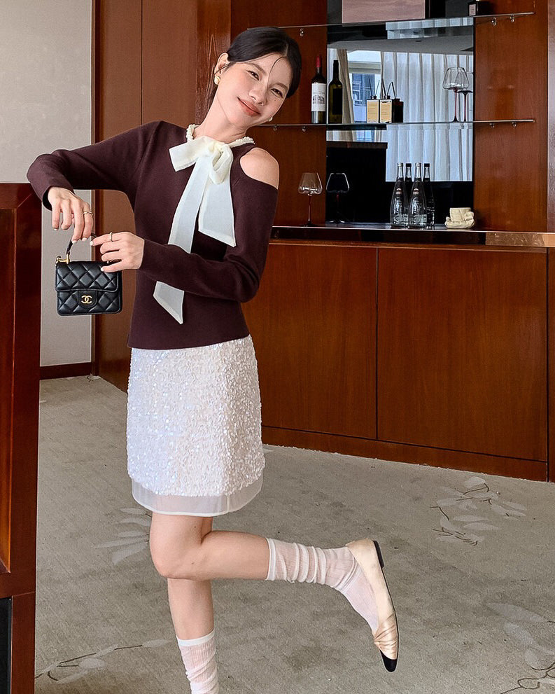 リボンフォーマルトップス