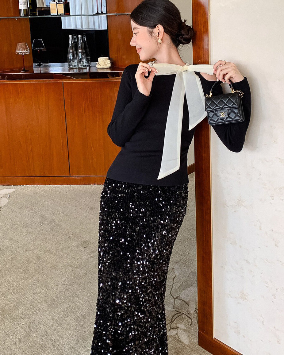 リボンフォーマルトップス