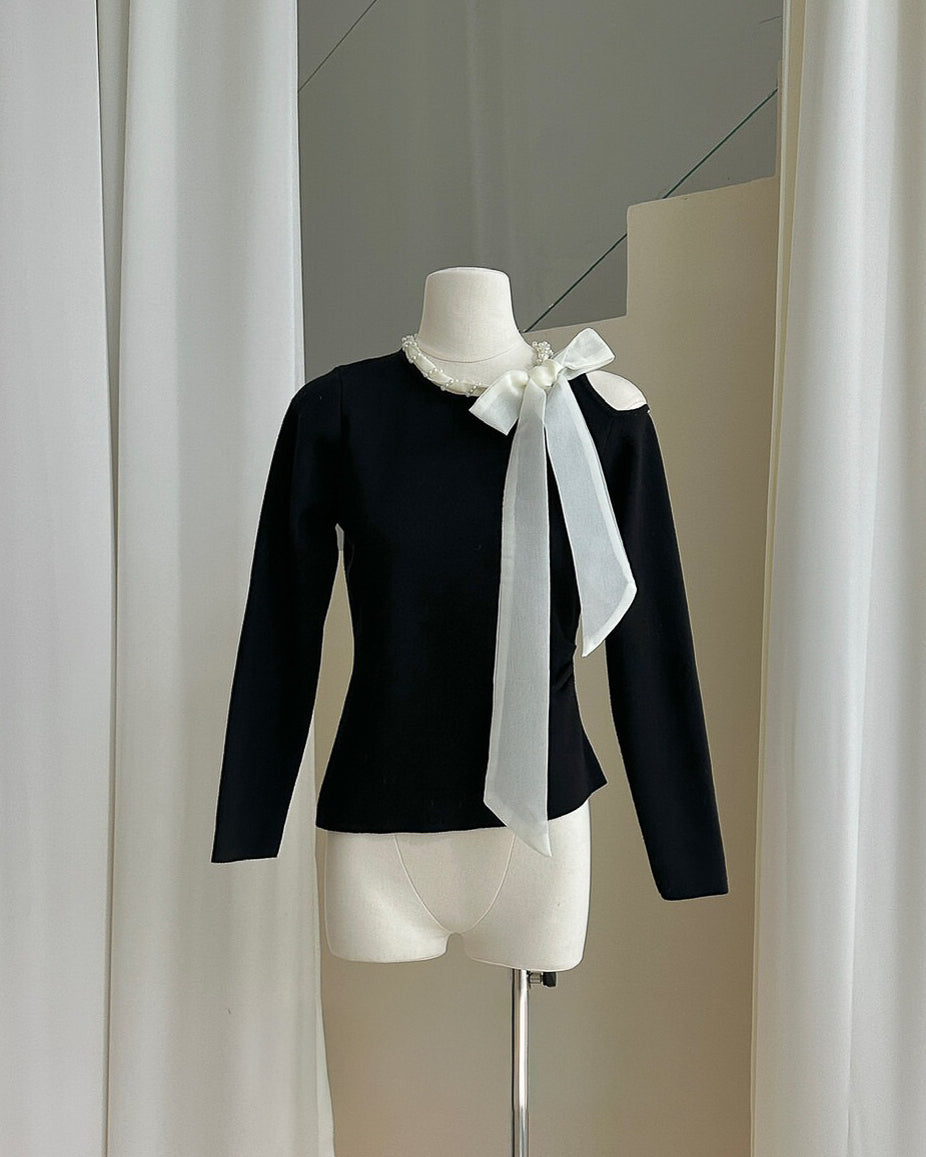 リボンフォーマルトップス