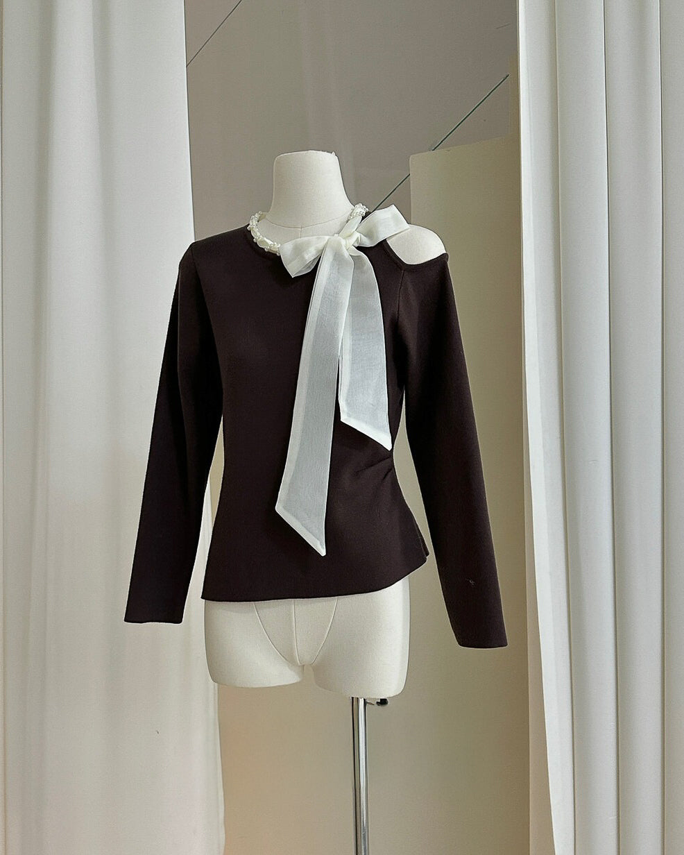 リボンフォーマルトップス