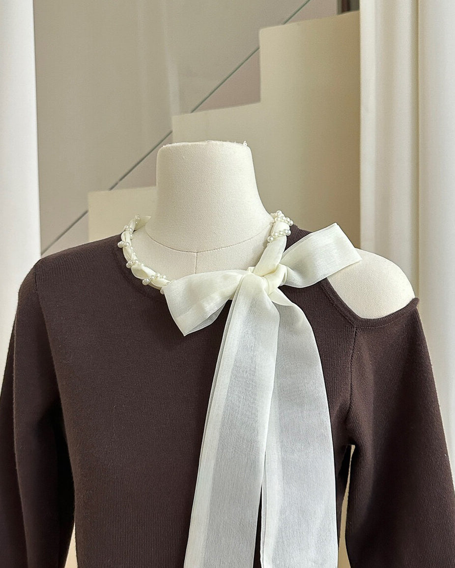 リボンフォーマルトップス