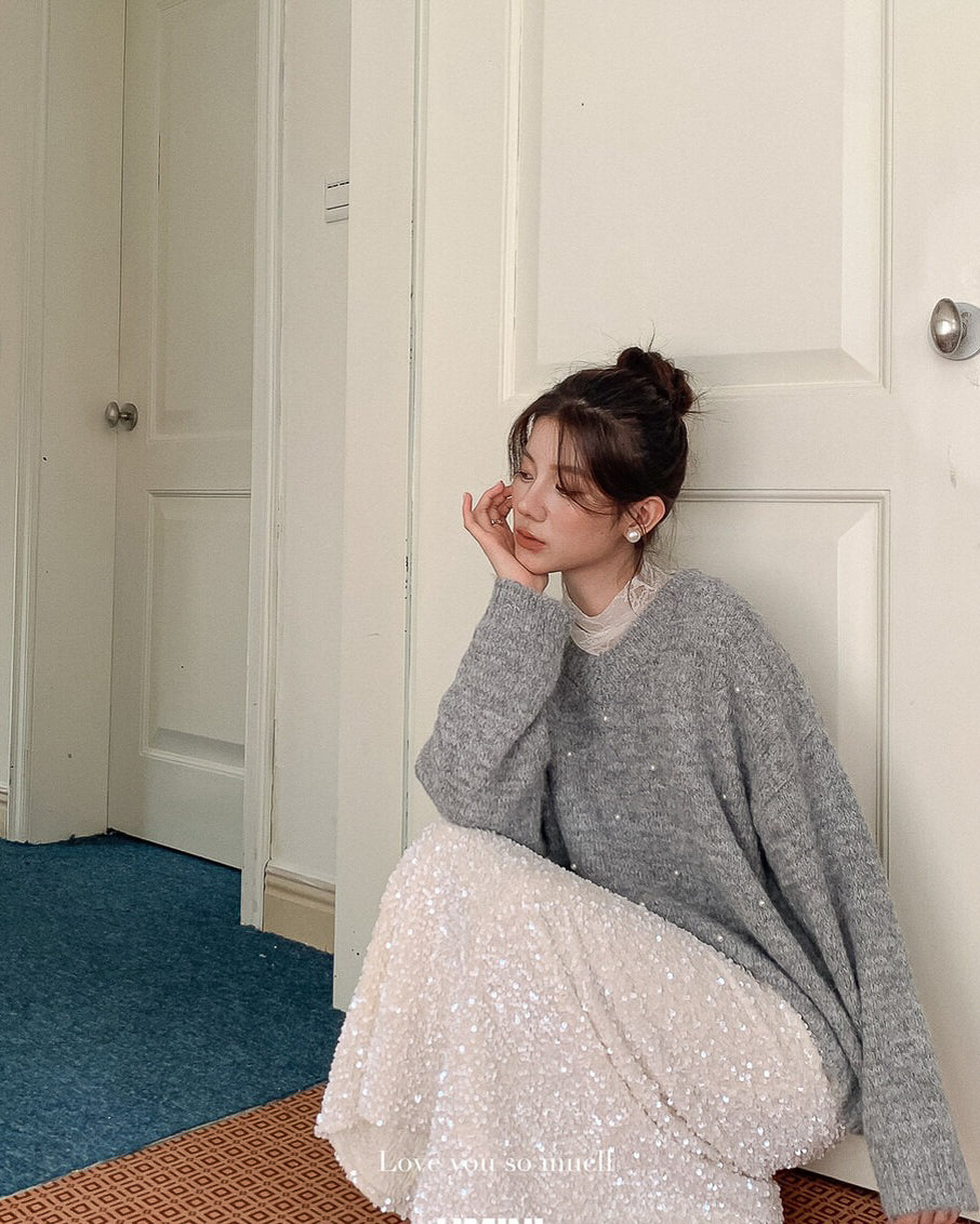 レースインナー&パールニット〈2color〉