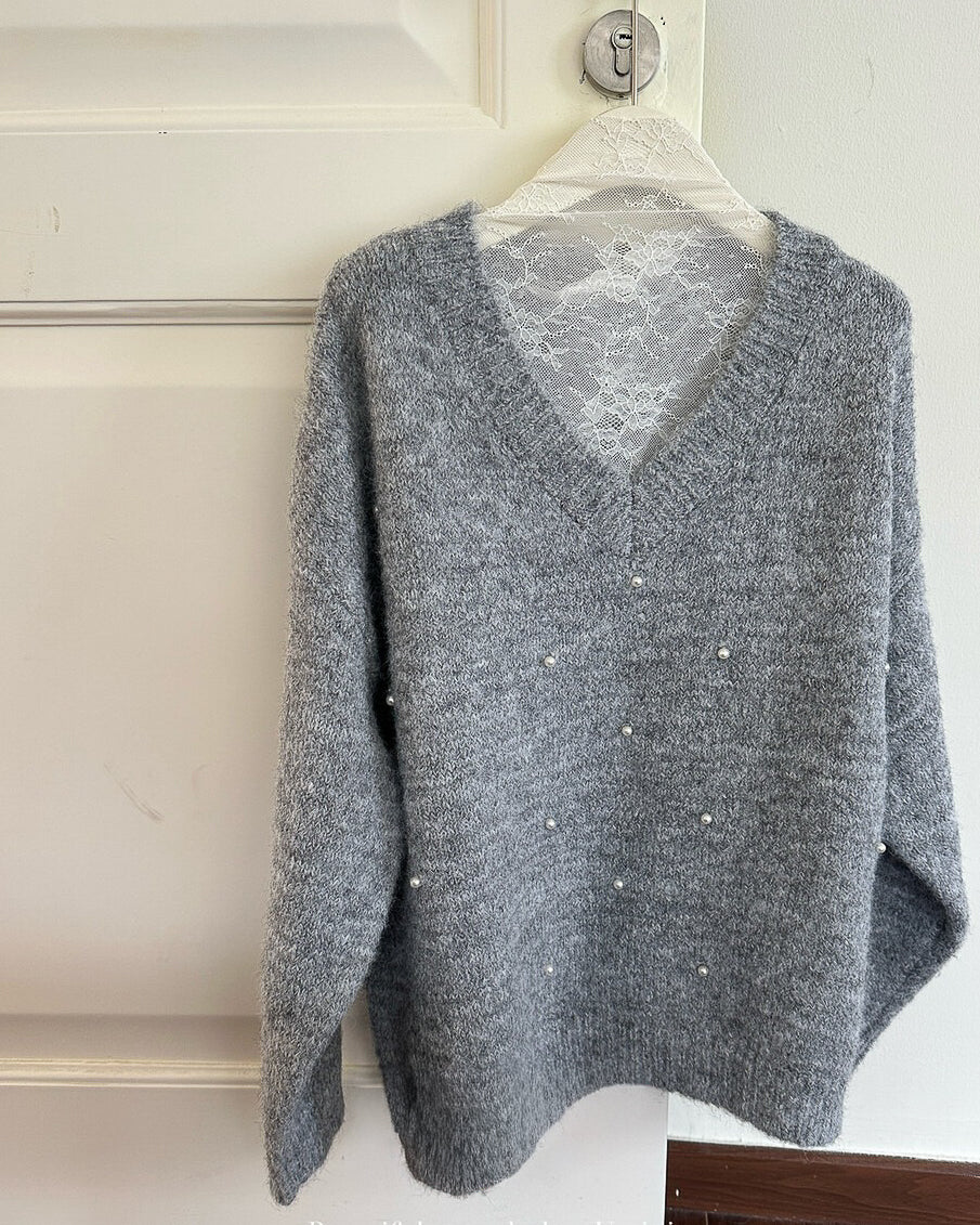 レースインナー&パールニット〈2color〉