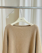 ファー付き フレアーニット〈2color〉