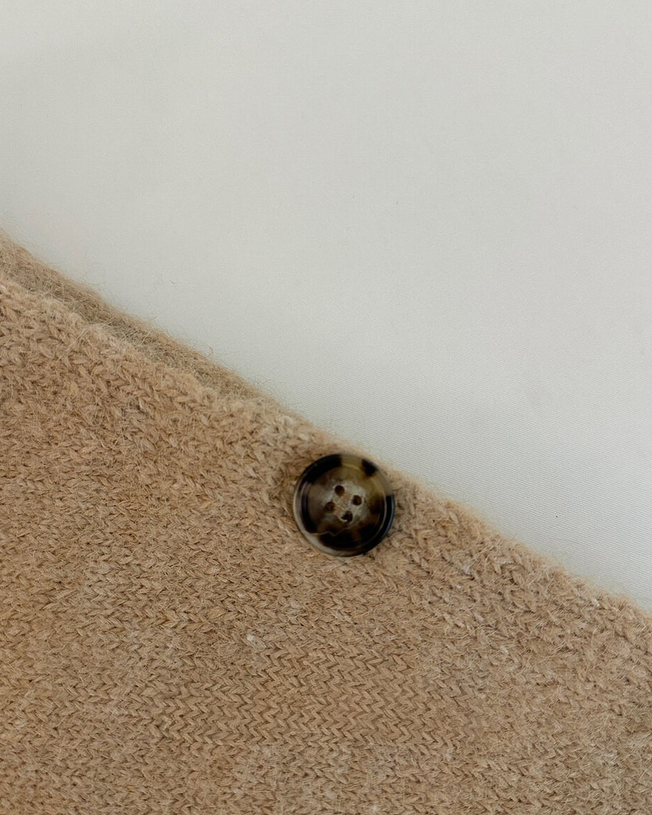 ファー付き フレアーニット〈2color〉