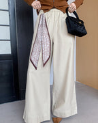 スカーフ付きフレアパンツ〈3color〉