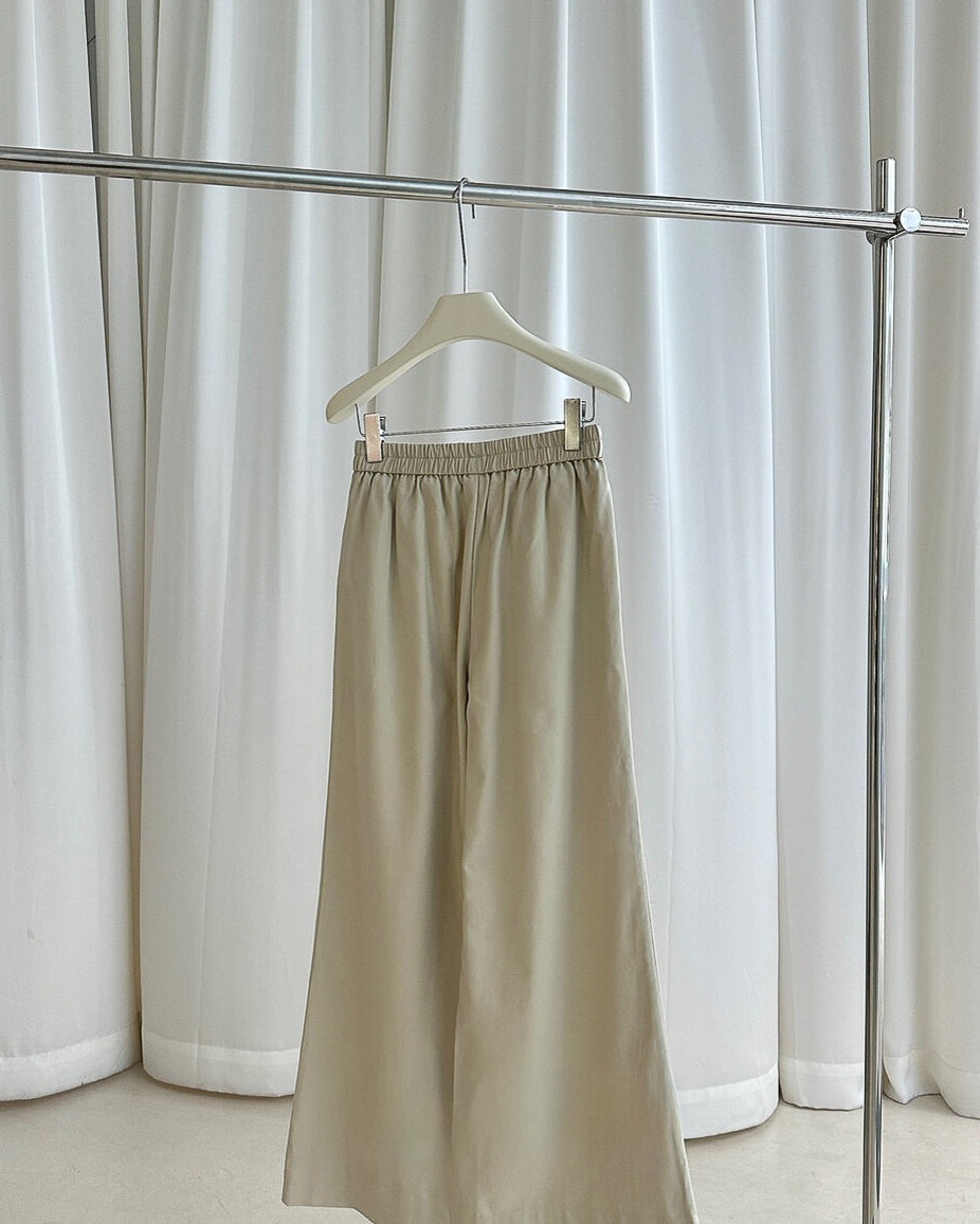 スカーフ付きフレアパンツ〈3color〉