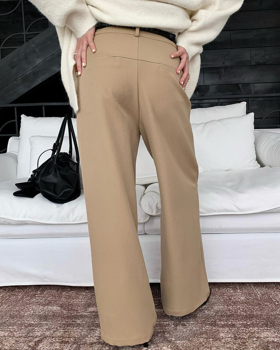 ハイウエストセンタープレスパンツ〈２color〉