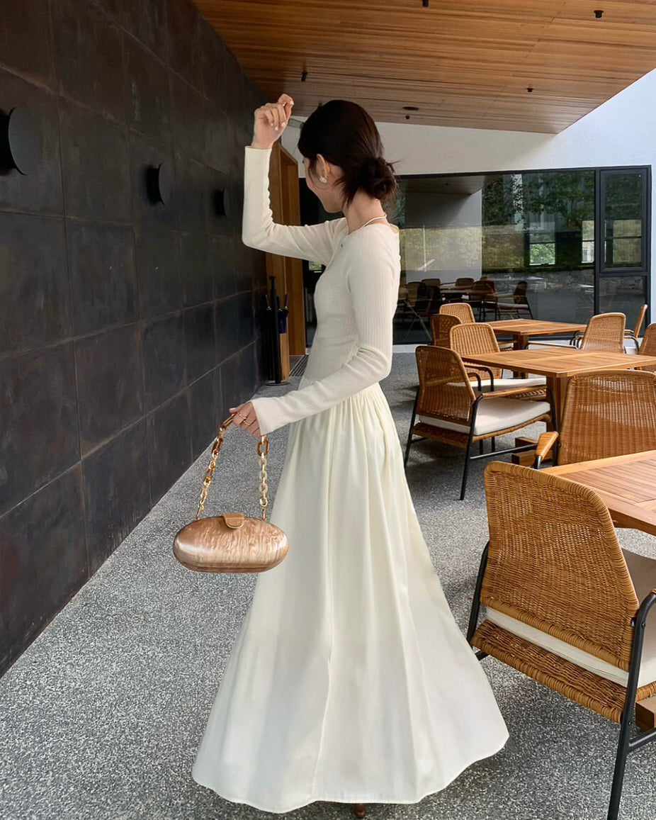 フレアスカートワンピース