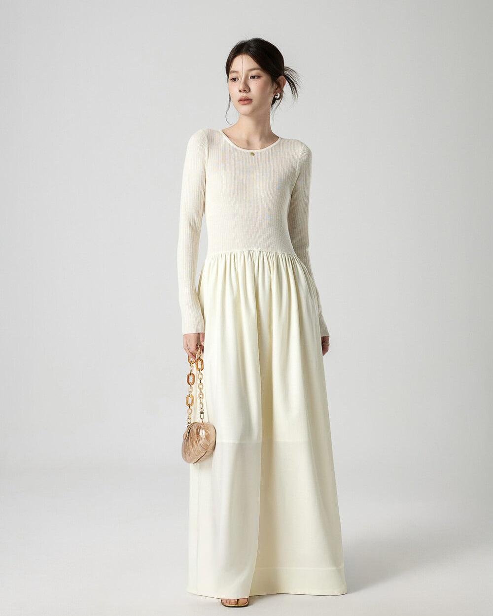 フレアスカートワンピース