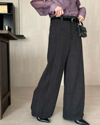 ウールデザインフレアパンツ〈3color〉