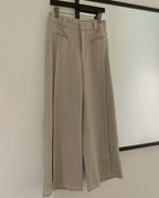 ウールデザインフレアパンツ〈3color〉