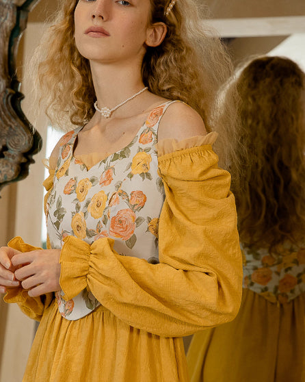 ヴィンテージ フラワーベスト