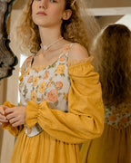 ヴィンテージ フラワーベスト