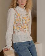 ヴィンテージ フラワーベスト