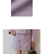 ラベンダーカラーショートスカート【セットアップ可】
