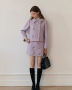 ラベンダーカラーショートスカート【セットアップ可】