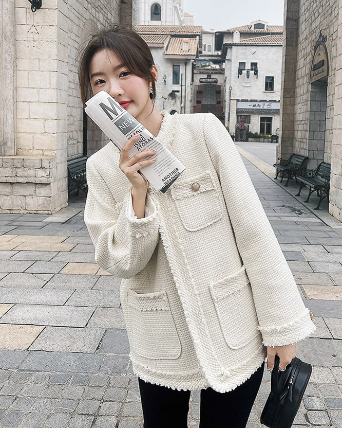 フレンチノーカラージャケット