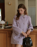 ラベンダーカラーショートスカート【セットアップ可】