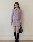 ラベンダーカラーショートスカート【セットアップ可】