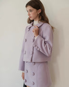 ラベンダーカラーショートスカート【セットアップ可】