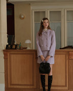 ラベンダーカラーショートジャケット【セットアップ可】